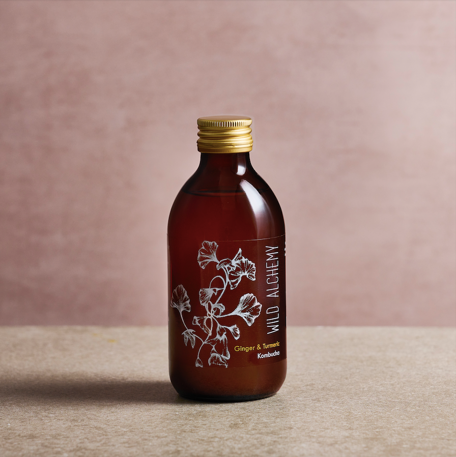 Wild Alchemy Kombucha: Ginger & Turmeric 250ml